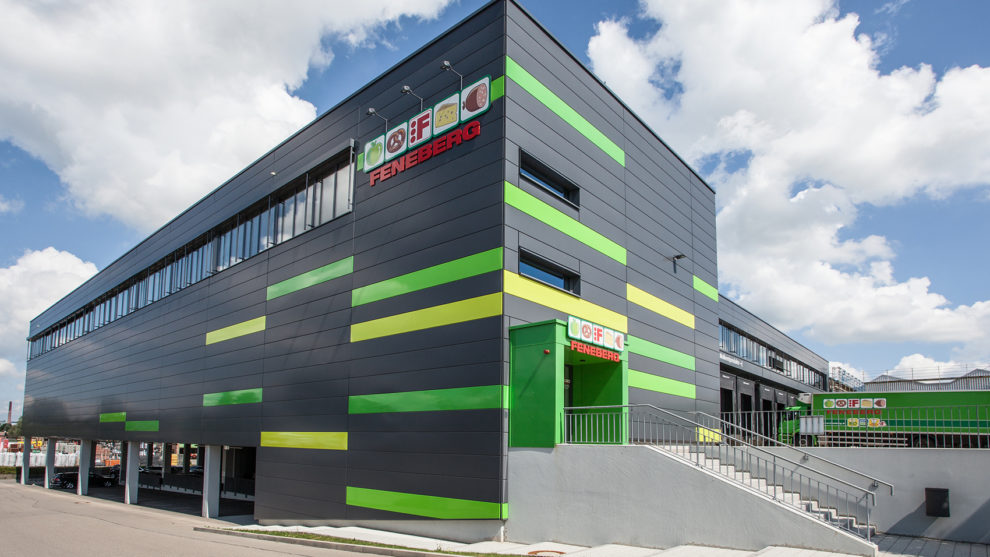 Außenansicht von Feneberg Kempten.