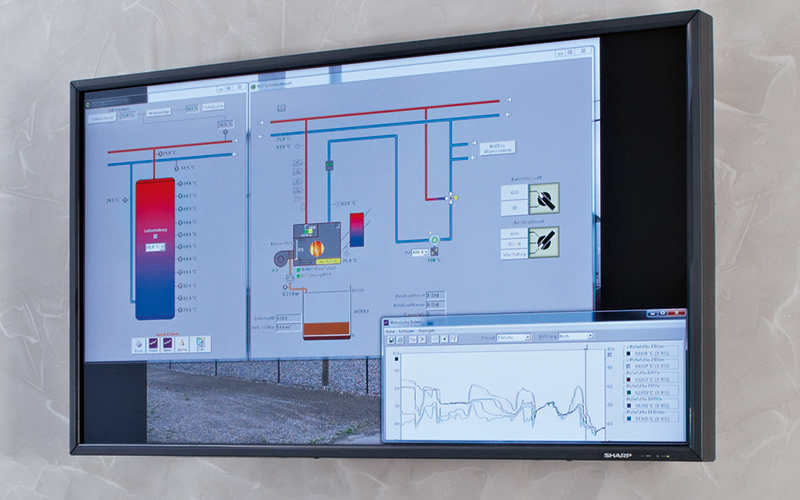 Remote monitoring on a monitor